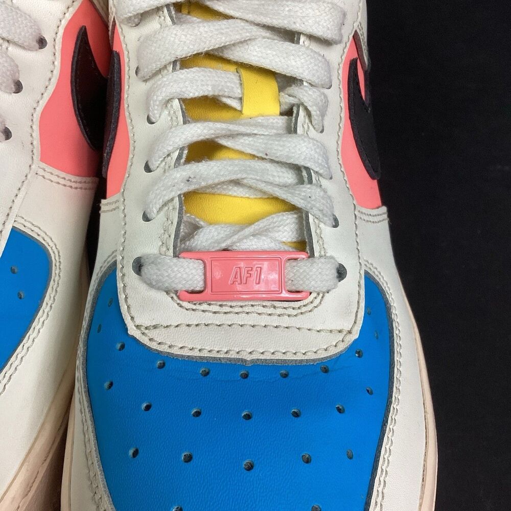 Nike Air Force 1 '07 Sail Multi Women Sz 7 White + Retro Colors Shoes DJ5933-100 - Picture 5 of 9